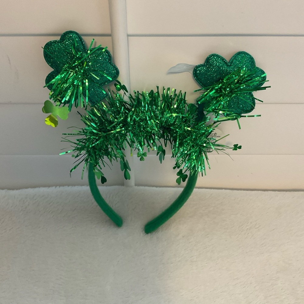Green Shamrock Headband for Kids